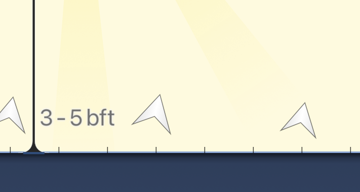 WeatherStripApp's tweet image. For all the sailors out there: the latest version of Weather Strip (1.8.4) can use the Beaufort scale for wind speed! 🌬️