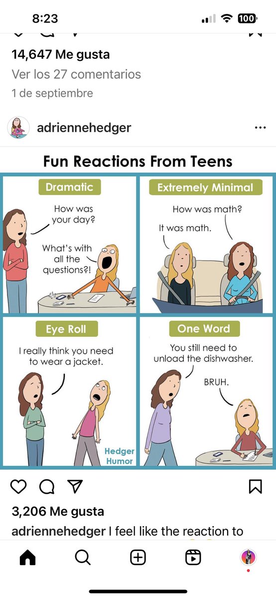 Ah l@s #adolescentes 🤭😓
Escucha nuestro tiktok para aprender como acercarse a ell@s cuando sus #emociones se desbordan. vm.tiktok.com/ZMjhEwEcL/
.
#hablemosdecrianza #criandoconhumor #FunFacts #teenparenting