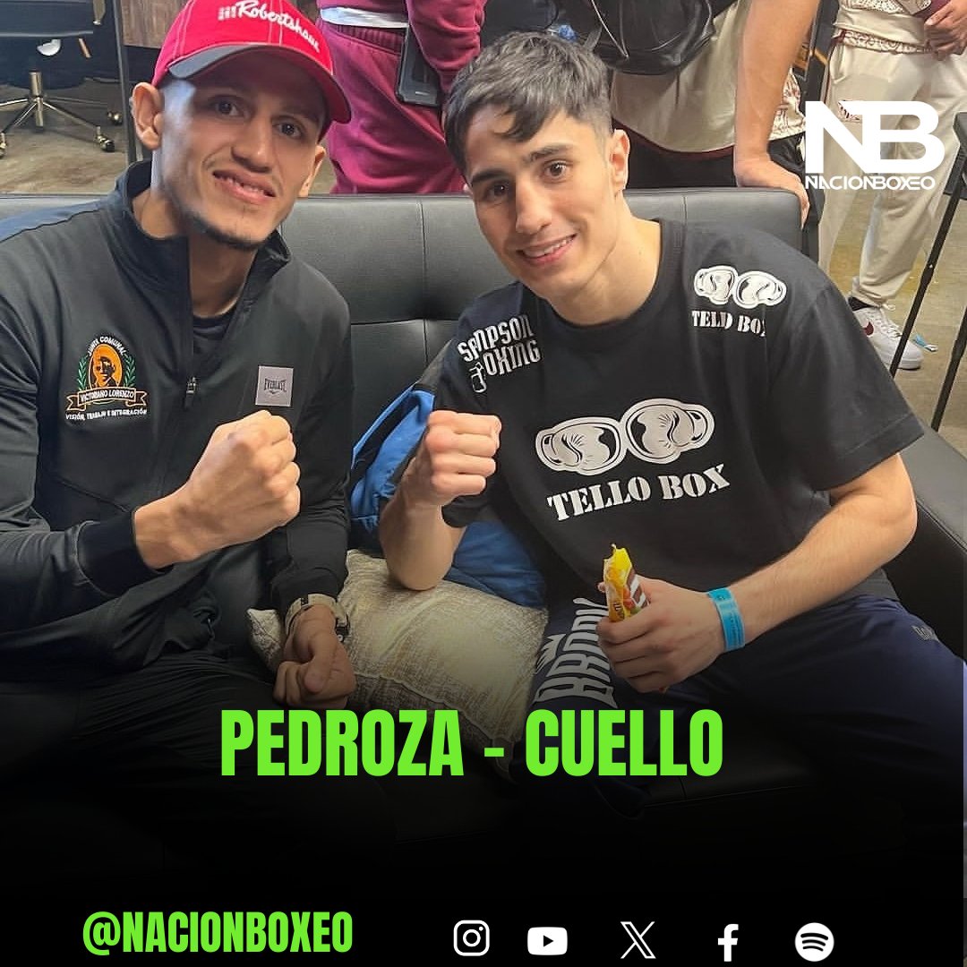 <a href="/generalpedroza/">Rafael El General Pedroza</a> 🇵🇦 y Mirco Cuello🇦🇷 por la victoria en sus compromisos mañana en San Antonio, Texas🇺🇸 #nacionboxeo
