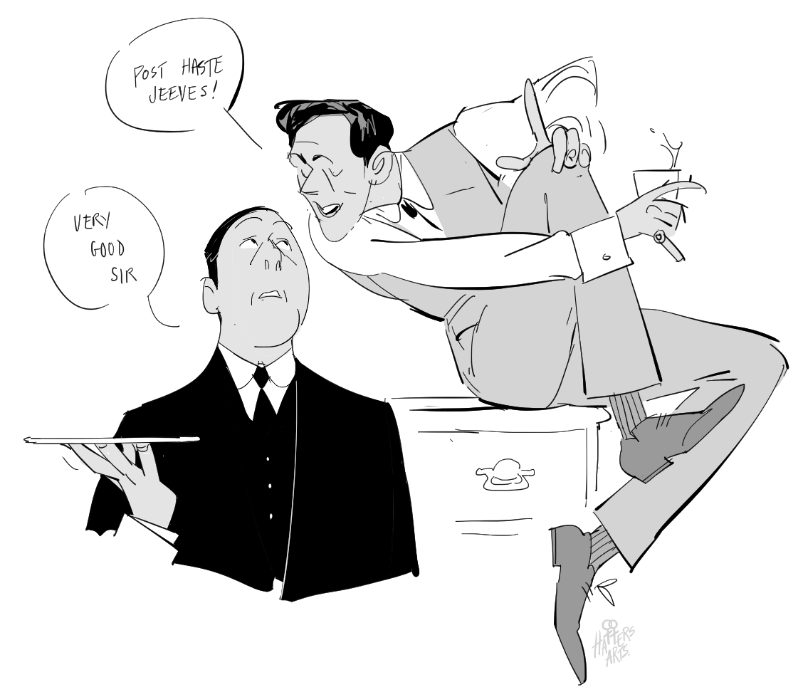 i don't know im just trying to cope with the finale ep of jeeves and wooster being jeeves getting bertie out of a literal marriage the day it was supposed to happen (that he did not ask for) and bertie is absolutely thrilled and this is how the characters end. 