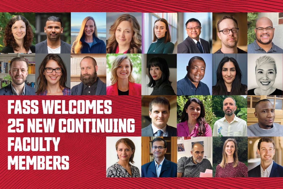 SFU Faculty of Arts & Social Sciences (@sfufass) on Twitter photo This year, <a href="/SFU/">Simon Fraser University</a> FASS welcomes 25 new continuing faculty members across 15 different departments. Their diverse areas of expertise & professional experience will further advance our dedication to teaching & research excellence. Learn more about them at: tinyurl.com/2bjc92zu This year, <a href="/SFU/">Simon Fraser University</a> FASS welcomes 25 new continuing faculty members across 15 different departments. Their diverse areas of expertise & professional experience will further advance our dedication to teaching & research excellence. Learn more about them at: tinyurl.com/2bjc92zu