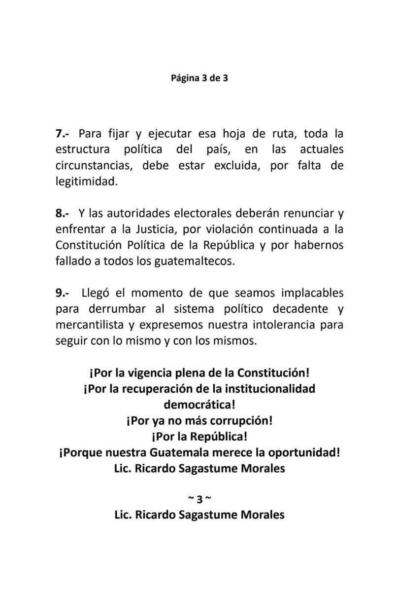 Urge un cambio de rumbo para Guatemala.