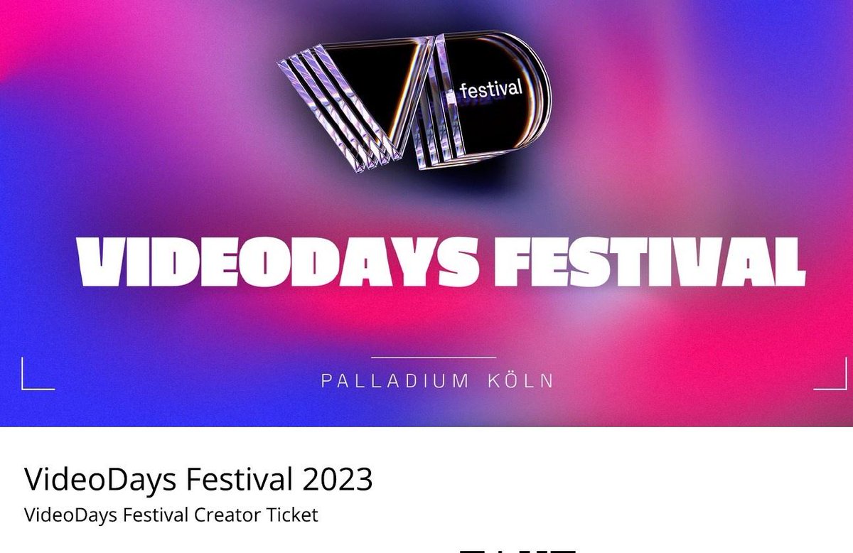 Danke für das Creator-Ticket ♥️ @filmedienrw