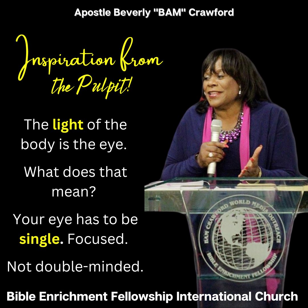 DrBAMCrawford's tweet photo. 🙏🏾♥️ Inspiration from the Pulpit! https://t.co/0ljNkhuWcv #BEFIC #Devotion #God #Light #Single #Focus #Love #Jesus https://t.co/jbjcO1V7TF