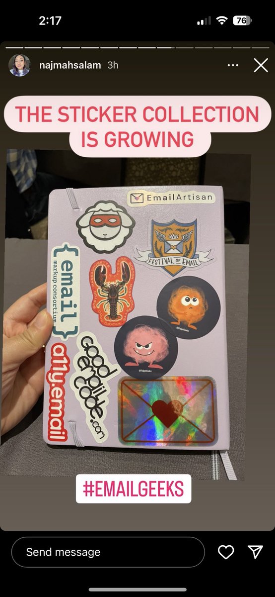 fidgetcoder's tweet image. #LitmusLive2023 is over but I’ve still got stickers if you want any let me know in the DMs 
😏 They look super cool on notebooks and MacBooks 
📔📸: @najmetender