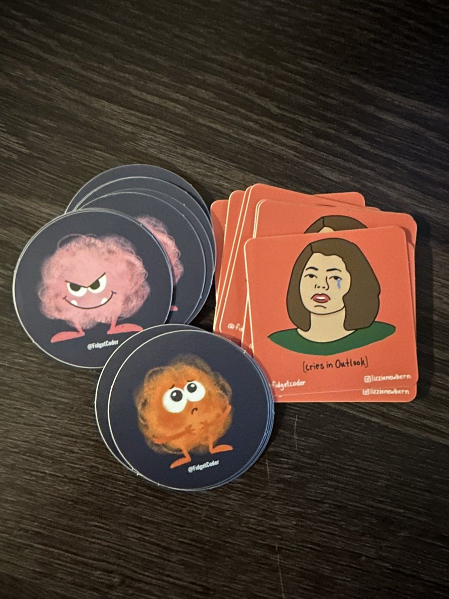 fidgetcoder's tweet image. #LitmusLive2023 is over but I’ve still got stickers if you want any let me know in the DMs 
😏 They look super cool on notebooks and MacBooks 
📔📸: @najmetender