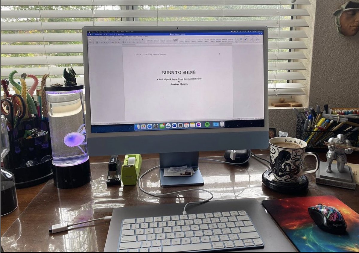 And… Off we go. Officially starting Joe Ledger book 14, BURN TO SHINE. And this is my 50th novel since 2006. 

#joeledger #Novel #novelwriting #novelist #writer #careermilestone #bestseller