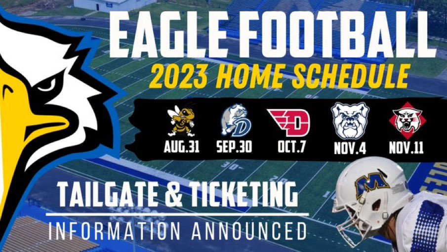 MSUEaglesFB's tweet photo. Hope to see you at Jayne Stadium this season! Come Fly with the Eagles for a Gameday Visit! #SoarHigher #BuildTheNest 

https://t.co/accynbJC7o https://t.co/RL6ivWHwP9