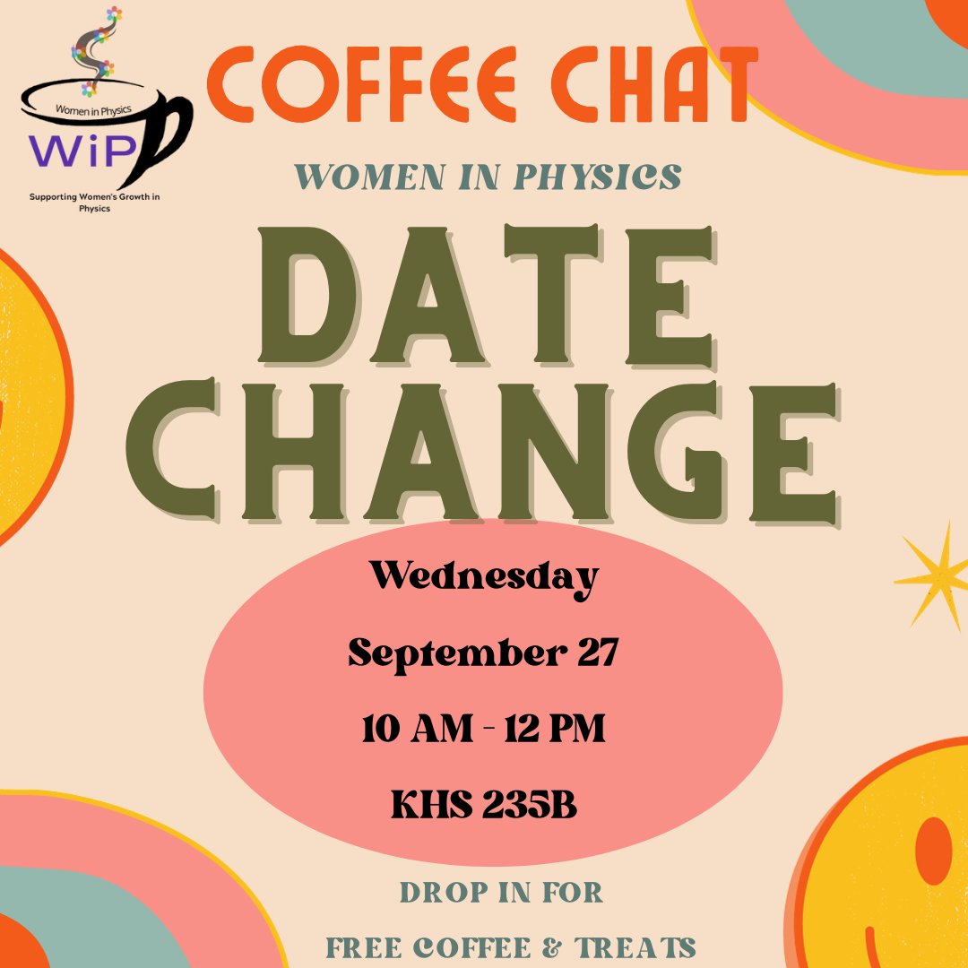 *** EVENT UPDATE ***

There's been a date change for our first Coffee Chat, check it out!