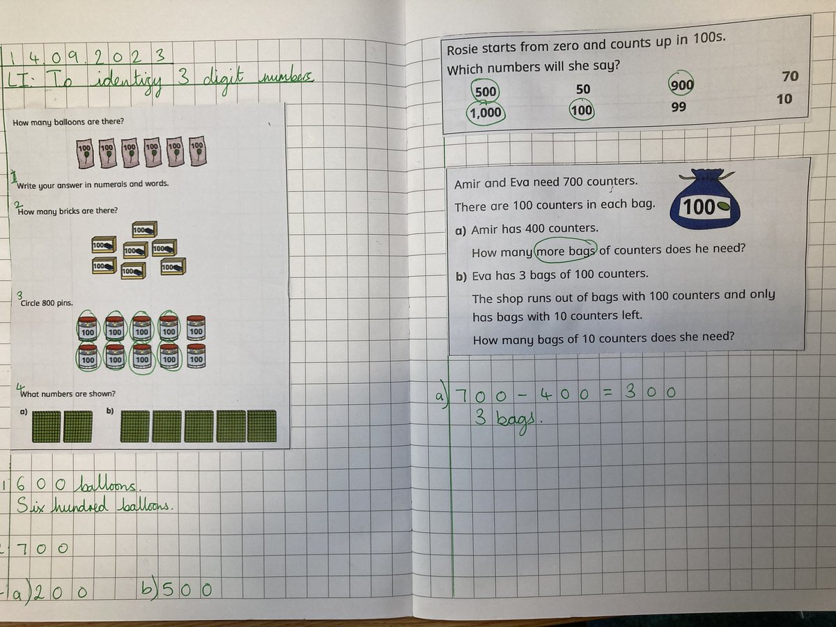 In maths we have been learning to identify 3 digit numbers in our topic of place value. Members of the class became coaches in supporting others in their learning. <a href="/MrGoldFoxfield/">Mr Gold</a> modelled the learning expectations through his model maths book. <a href="/foxfield/">FoxfieldPrimary</a> <a href="/IPAT_Edu/">The Inspire Partnership</a> <a href="/FoxfieldMaths/">Foxfield Maths</a>
