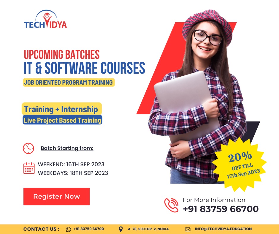 tech_vidya's tweet photo. Enroll now and kick start your career with TechVidya !!

#techvidya #ITCourses #training #institute #joborientedcourse #careergrowth #datascience #education #dataanalytics #java #advancejava #programming #coding #skillorientedcourse #meandeveloment #fullstackdeveloper #tallyprime https://t.co/IuShZFfqUy