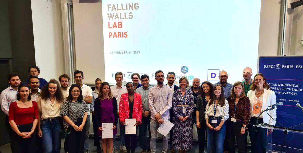 ESPCI_Paris's tweet photo. Congrats to Lucie Ries from @ENS_ULM - @LP_ENS_ for winning #FWLabParis and breaking the walls of Water Purification π§
See you in Berlin in November for the final πͺ https://t.co/QxMfsPODk2