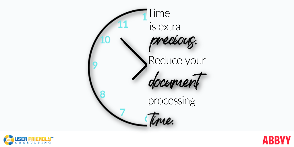 UFCInc's tweet photo. Time is precious, not only in our personal lives, but at the office as well. Make the most of your day by using quality software! Which data extraction software do you use to reduce document processing time? #ABBYYVantage or @ABBYY_Software #FlexiCapture https://t.co/CXG2U3y1en https://t.co/r4k948hsPB