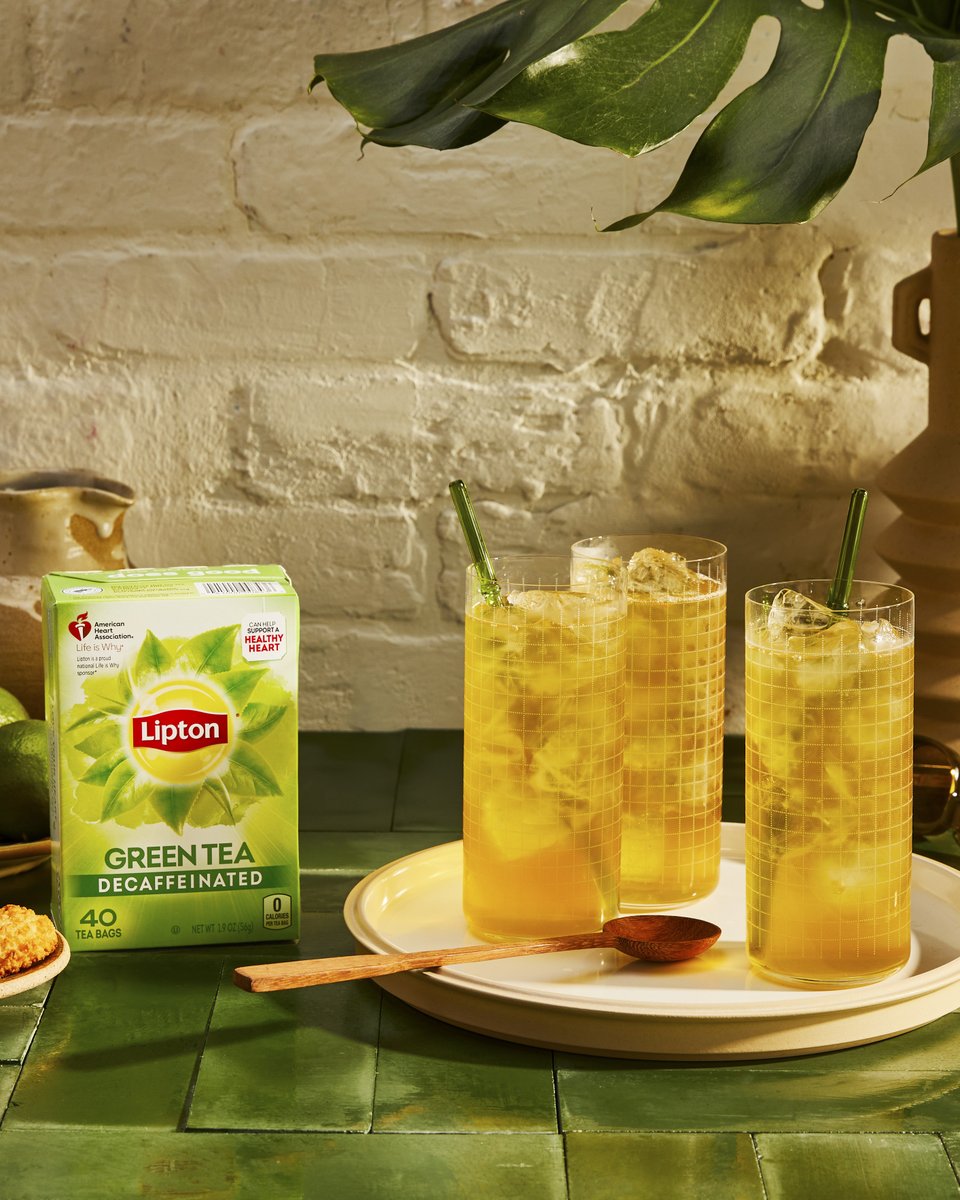 Lipton's tweet image. Tag your two besties, now they owe you an iced tea 😋