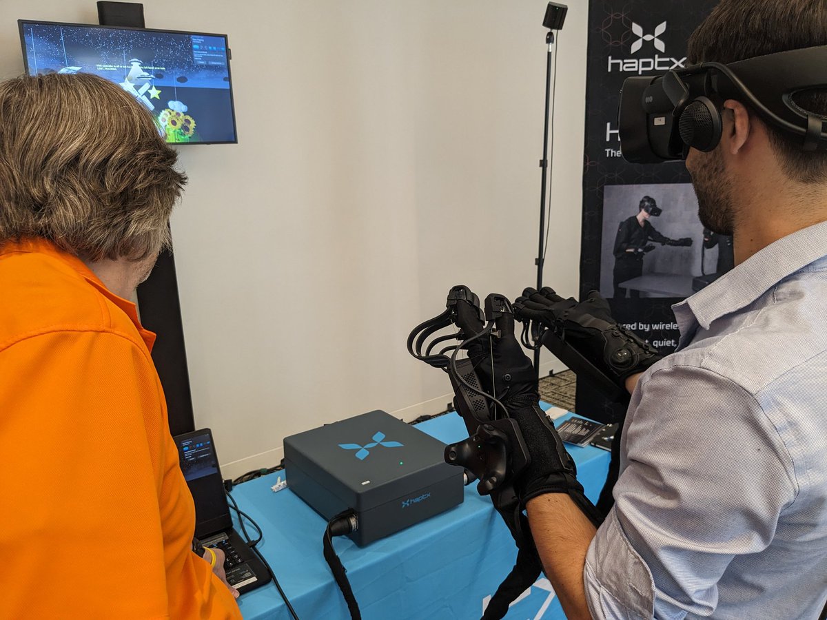 Opportunity to demo @HaptX gloves that bring touch to VR at today's AR/VR Policy Conference.