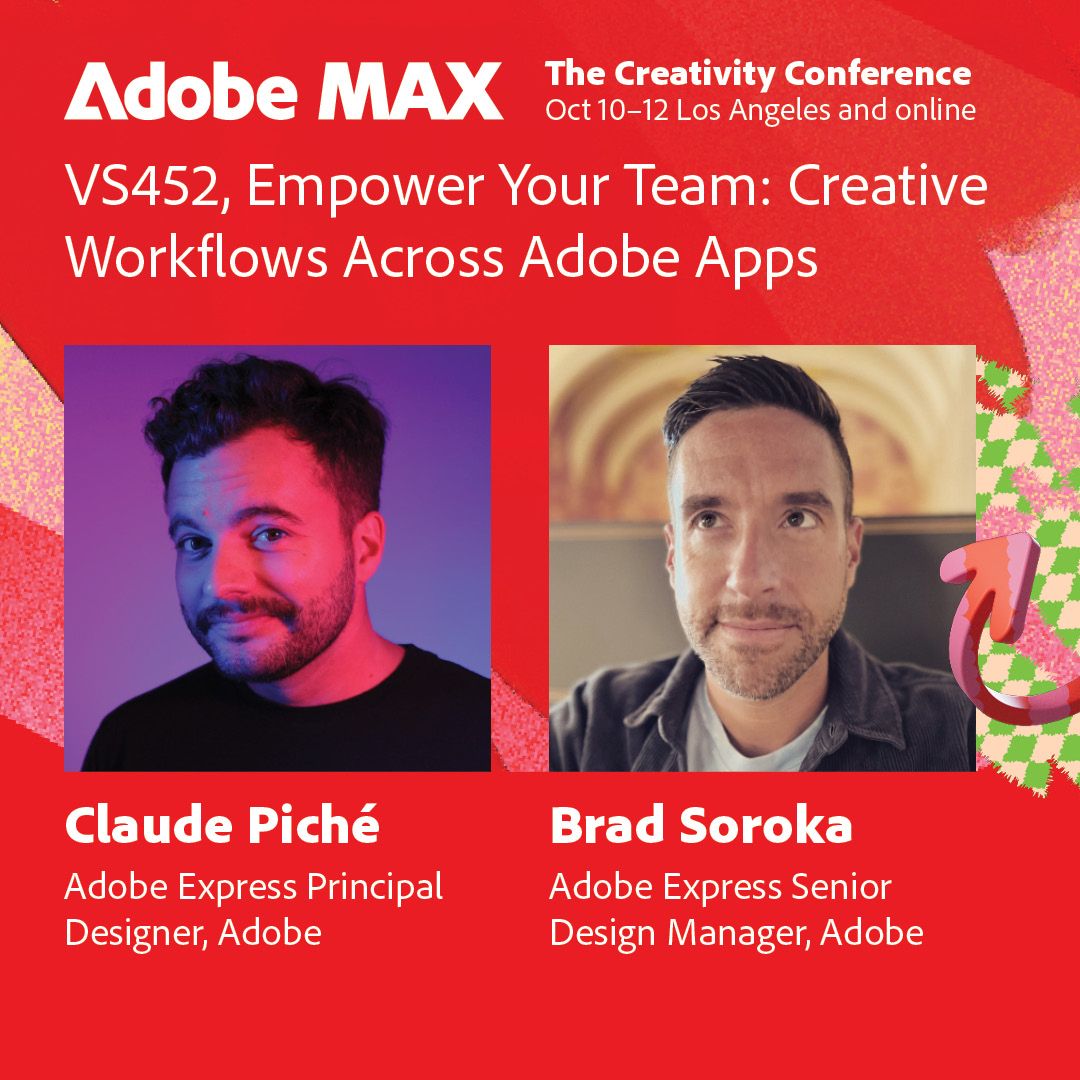 Join me virtually or live in LA on October 10-12 at <a href="/Adobe/">Adobe</a> MAX to learn how designers, marketers, and teams can make magic with <a href="/AdobeExpress/">Adobe Express</a>. Don't miss the opportunity to discover how to unleash your creativity and take your work to the next level! #AdobeMAX #creativityforall