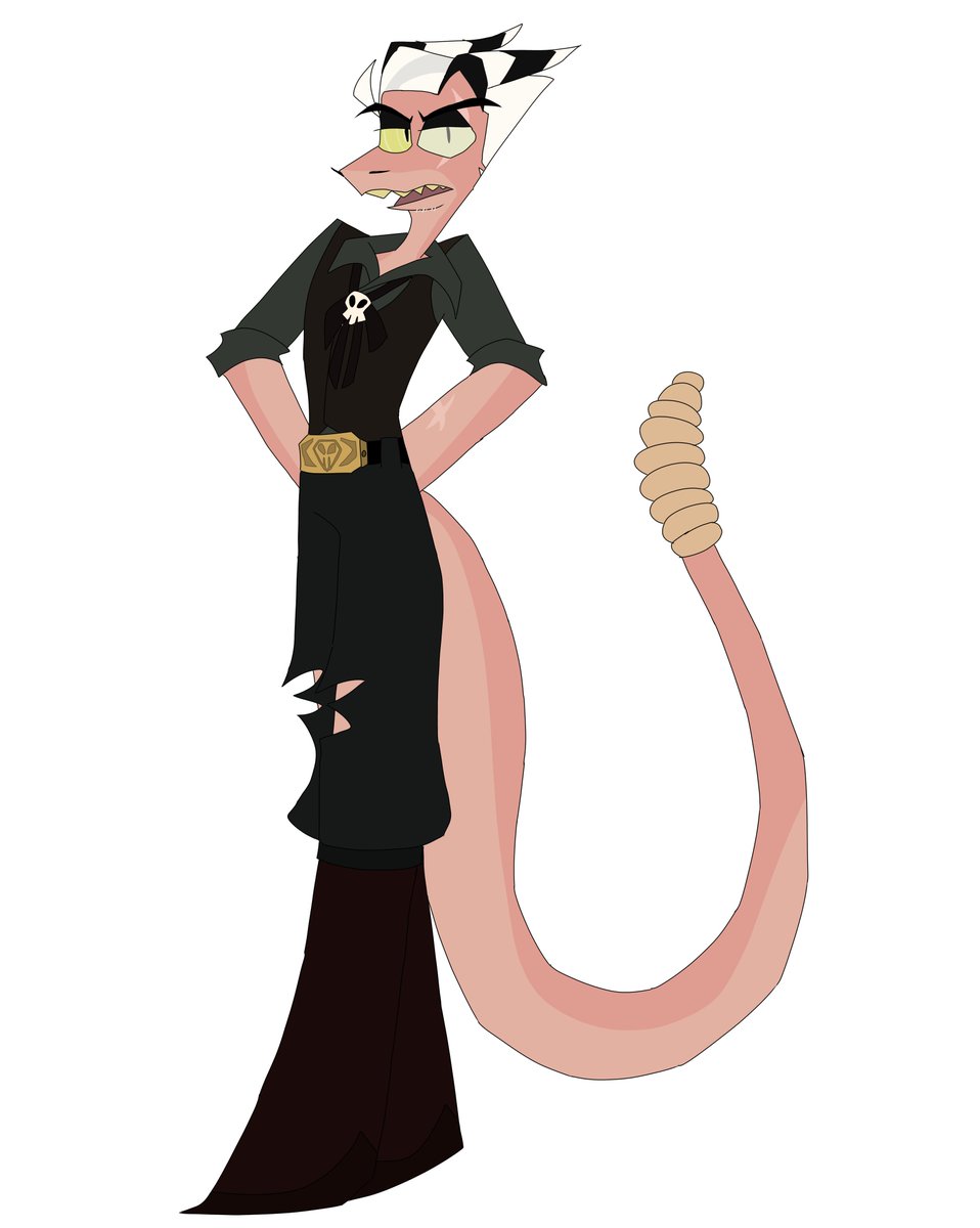 APegasus2's tweet photo. Striker's parents (FINAL REDESIGN)

Darryl and Wrangle

(Since Viv confirmed not too long ago during a watch party that Striker is a hybrid snake imp, I decided to tie in better with that)

#HelluvaBossFanart #HelluvaBoss #HelluvaBossOC #HelluvaBossStriker https://t.co/7aQc4UDDEc
