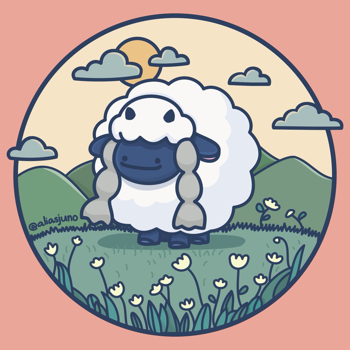 aliasjuno's tweet image. a totally normal wooloo
(drawn for @Anonym33s for an art swap!)

#ditto #Pokemon #PokemonScarletViolet