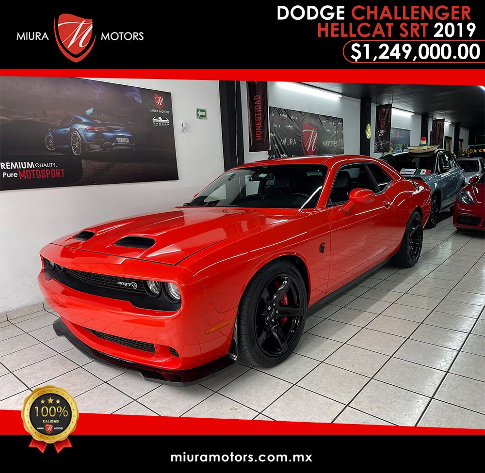 MiuraMotors's tweet image. Dodge Challenger Hellcat SRT 2019, 20 unidades en México, GoMango, 24,000 kilómetros. Precio: de $1,350,000.00 a $1,249,000.00. ¡Apártalo y gánalo!
-
#DodgeChallengerHellcat #SRT #GoMango #EdiciónLimitada #MiuraMotors #MuscleCar #Potencia #SúperCargado #AutomóvilDeLujo #MáquinaV8