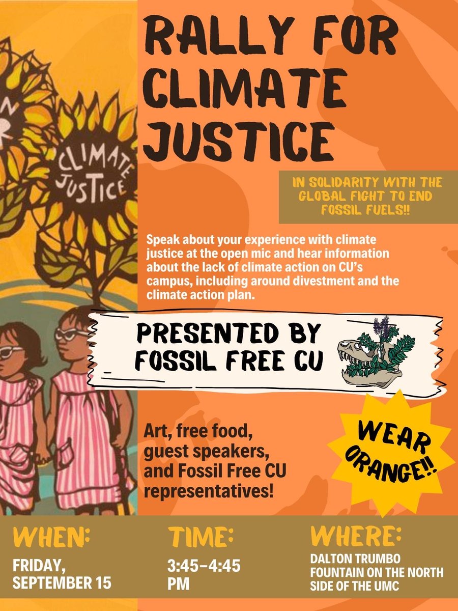 Tomorrow at CU - Boulder
<a href="/FossilFreeCU22/">FossilFreeCU</a>