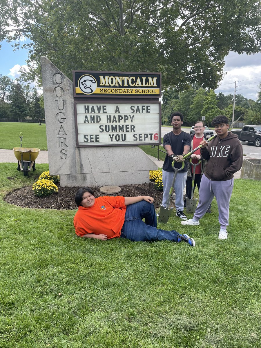 Wow that year went fast!! Gardens look amazing. Great work by the Montcalm Green Industry students! <a href="/MontcalmCougars/">Montcalm Cougars</a> <a href="/montcalmguides/">Montcalm Guidance</a>