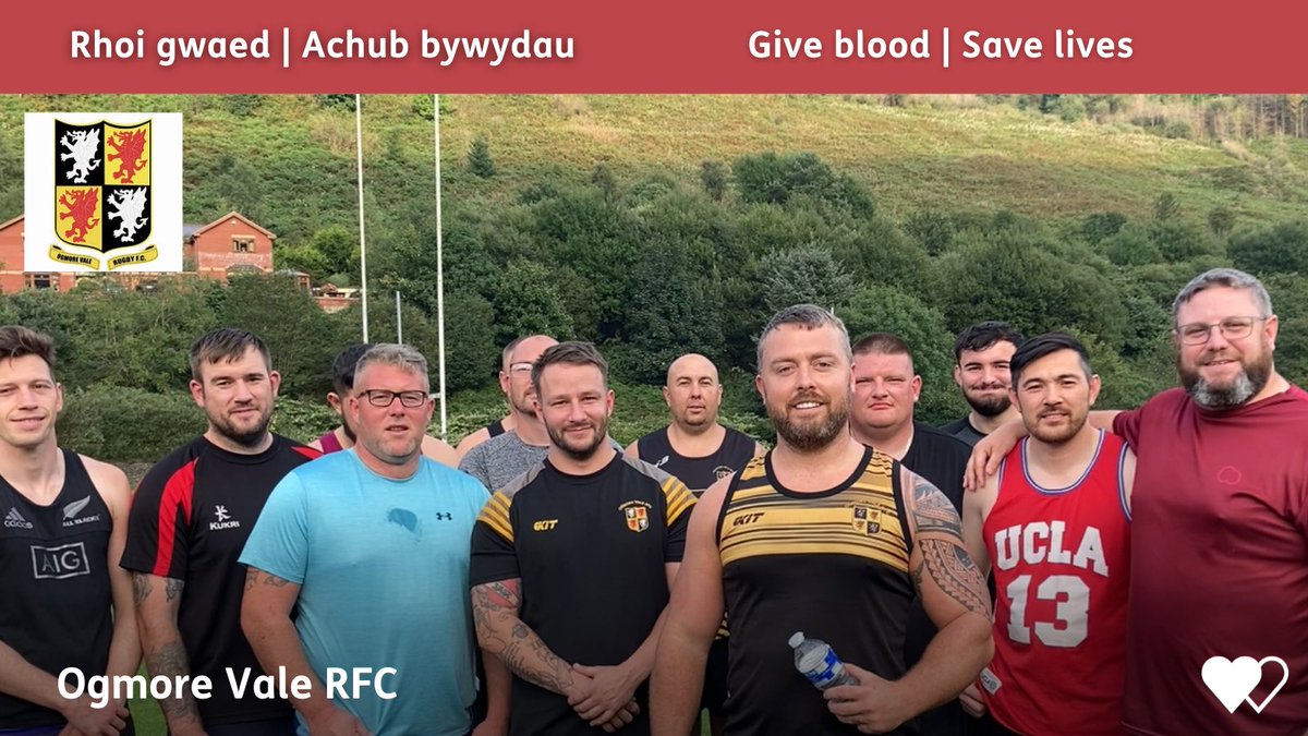ogmore vale rfc (@ogmorevalerfc1) on Twitter photo The Welsh Blood Service is coming to your area
🖱️ In a few clicks you could help to save and improve the lives of patients across Wales
👇🏻 wbs.wales/OgmoreValeRFC #OVRFCSupportsWelshbloodservice <a href="/WelshBlood/">Welsh Blood 🏴</a> The Welsh Blood Service is coming to your area
🖱️ In a few clicks you could help to save and improve the lives of patients across Wales
👇🏻 wbs.wales/OgmoreValeRFC #OVRFCSupportsWelshbloodservice <a href="/WelshBlood/">Welsh Blood 🏴</a>