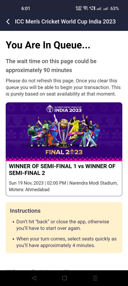 ParutoshDayal's tweet photo. Abb toh aadat si ho gayi hai @bookmyshow aise jeene ki! Again you disappoint very well, well done👍 worst mechanism, technical glitch as usual (like today at 6.05 pm it shows tickets will go live soon) see the pics in chronological order #BookMyShowScam @JayShah @BCCI @ICC https://t.co/Z6z28Pi1uL