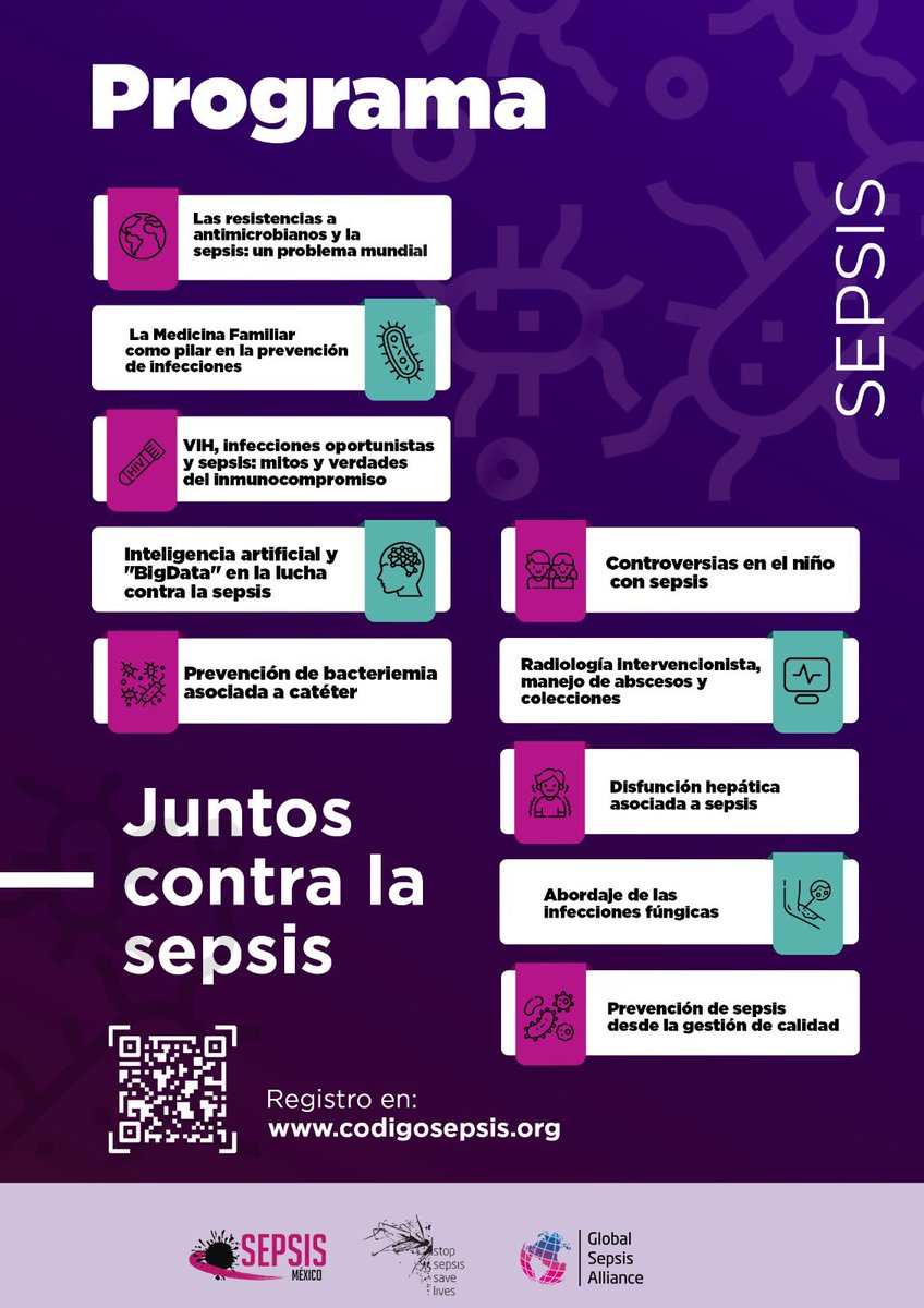Sepsis_Mx's tweet photo. ✅💻 #JuntosContraLaSepsis 💻✅

¿Te perdiste el Webinar del Día Mundial de la #Sepsis?

👨‍💻 Vuelve a verlo (on-demand)
🖊 Registro en https://t.co/SiQoVy9oM8
🏅 Constancia disponible al término https://t.co/U1gXDfm9mr