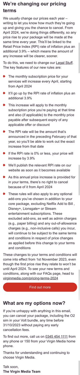 _NextToNothing's tweet photo. @virginmedia Not according to your new policy. Keep up. https://t.co/UHaluvc9xK