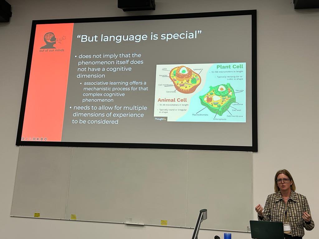 BPSCognitive's tweet photo. We thoroughly enjoyed our #CogDev2023 cognitive keynote talk this afternoon by @dagmardivjak of @ooominds ‘And then there were two elephants in the room: merging insights from language and learning’ https://t.co/jQWlgTd04D