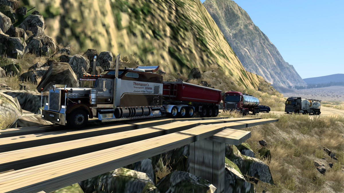 masammy0333's tweet photo. 実際のゲーム時間は深夜でまったく見えん😩
#ETS2 #BartoLand https://t.co/zrIqerd7Q8