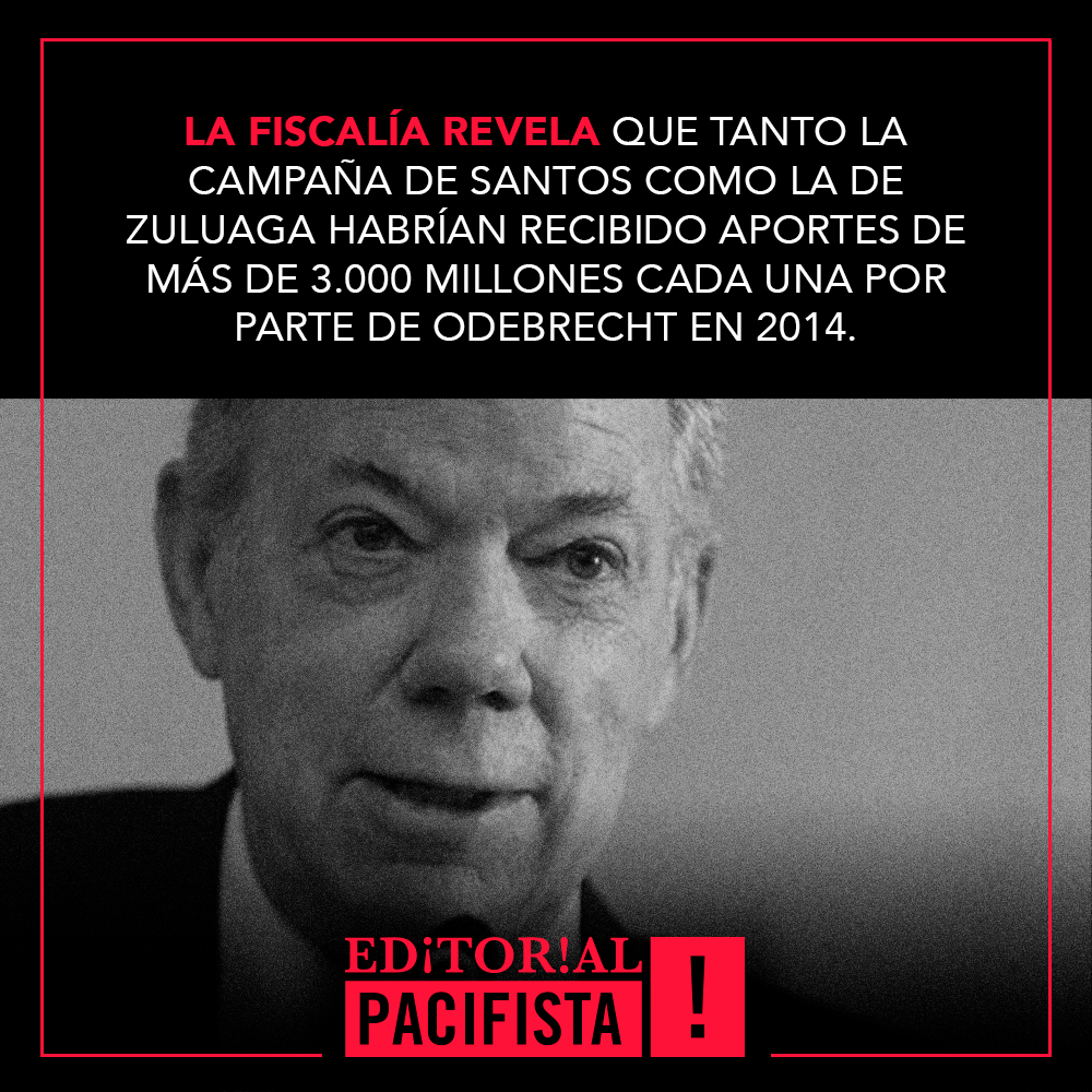 Pacifistacol's tweet photo. #Obredecht #EditorialPACIFISTA | La Fiscalía revela que tanto la Campaña de Santos como la de Zuluaga habrían recibido aportes de más de 3.000 millones cada una por parte de Odebrecht en 2014
¿Qué opinan ustedes? https://t.co/wjlpSu5BcS