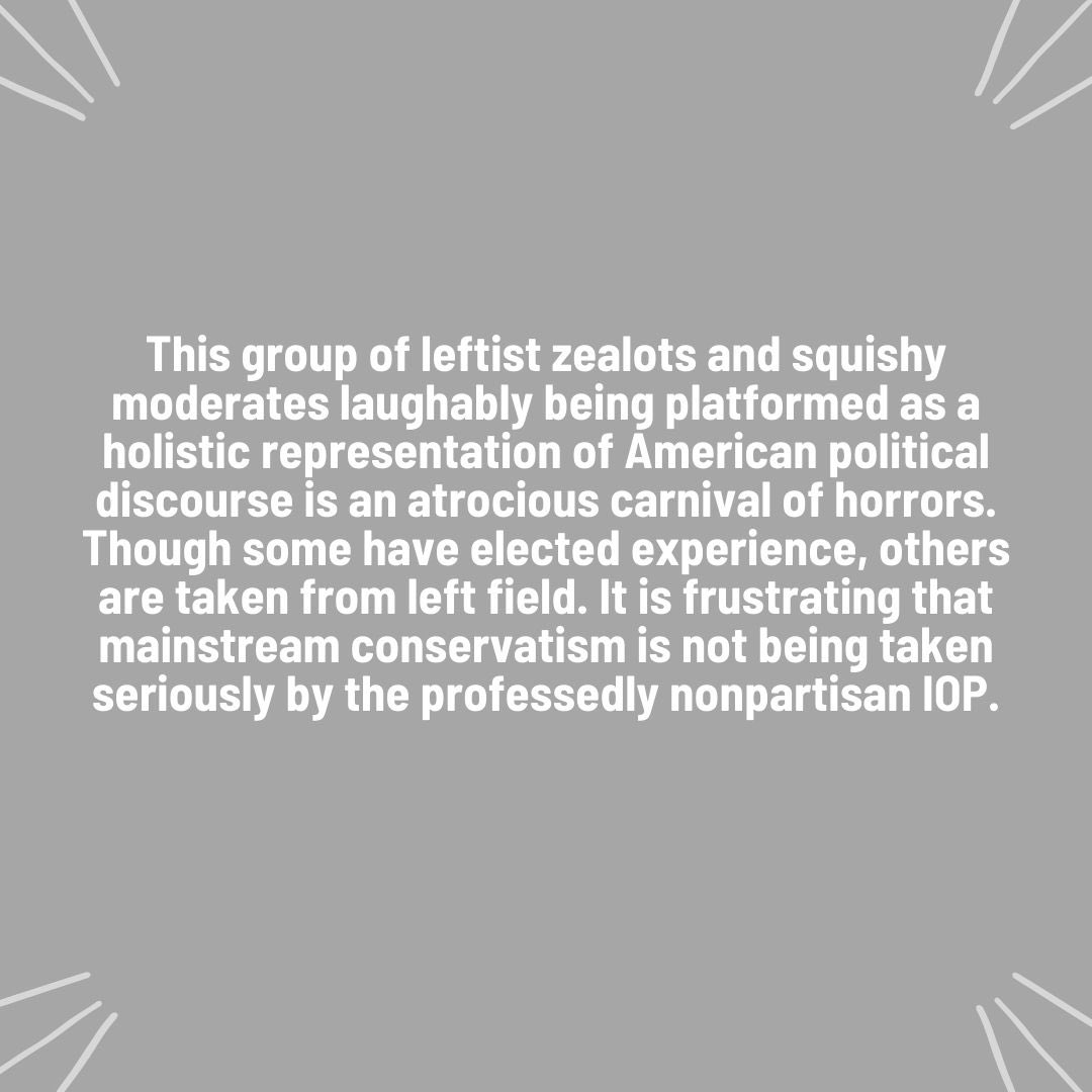 uchicagogop's tweet photo. We denounce @UChiPolitics far-left fellows lineup and urge balance and nonpartisanship!

The lineup includes a rapping social justice activist, a transgender lawyer, and multiple Democratic elected officials. Notably, mainstream Republicans/conservatives are absent from the mix. https://t.co/OLbaxpJA2O