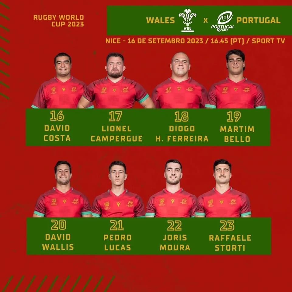 LesCompos's tweet photo. Les compos pour @WelshRugbyUnion - @PortugalRugby !
β±οΈ Samedi, 17h45
ποΈ Allianz Riviera, Nice
πΊ M6
π€ Karl Dickson
#WALvPOR #PDGPOR #RWC2023 https://t.co/vDQc2VnXxI