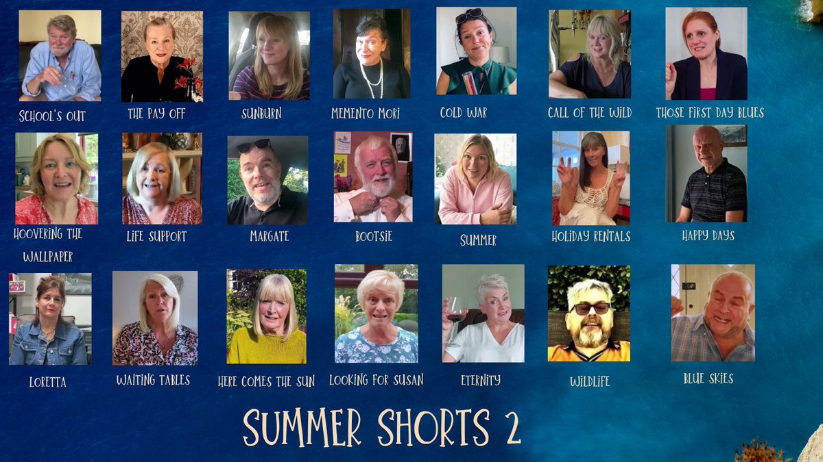 To round off Summer Shorts 2, here is the completed poster with all the lovely actors who took part. A fab collection of monologues!

Lots of work goes into these short pieces, so thanks for watching. More news on the future of the monologues and Act Your Age soon...