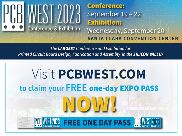 PCBWest's tweet photo. Registrants for the @PCBWest exhibition this fall will gain access to seven FREE technical sessions on September 20 at the Santa Clara Convention Center, the @PCEAssociation announced today. https://t.co/jWfc59PMbb 

For more information, visit https://t.co/991VfgOM0o https://t.co/ElHZeeMoA6