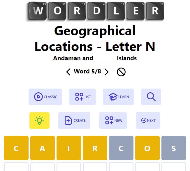 Image from Wordler - Wordle for Education (@WordlerPuzzle)