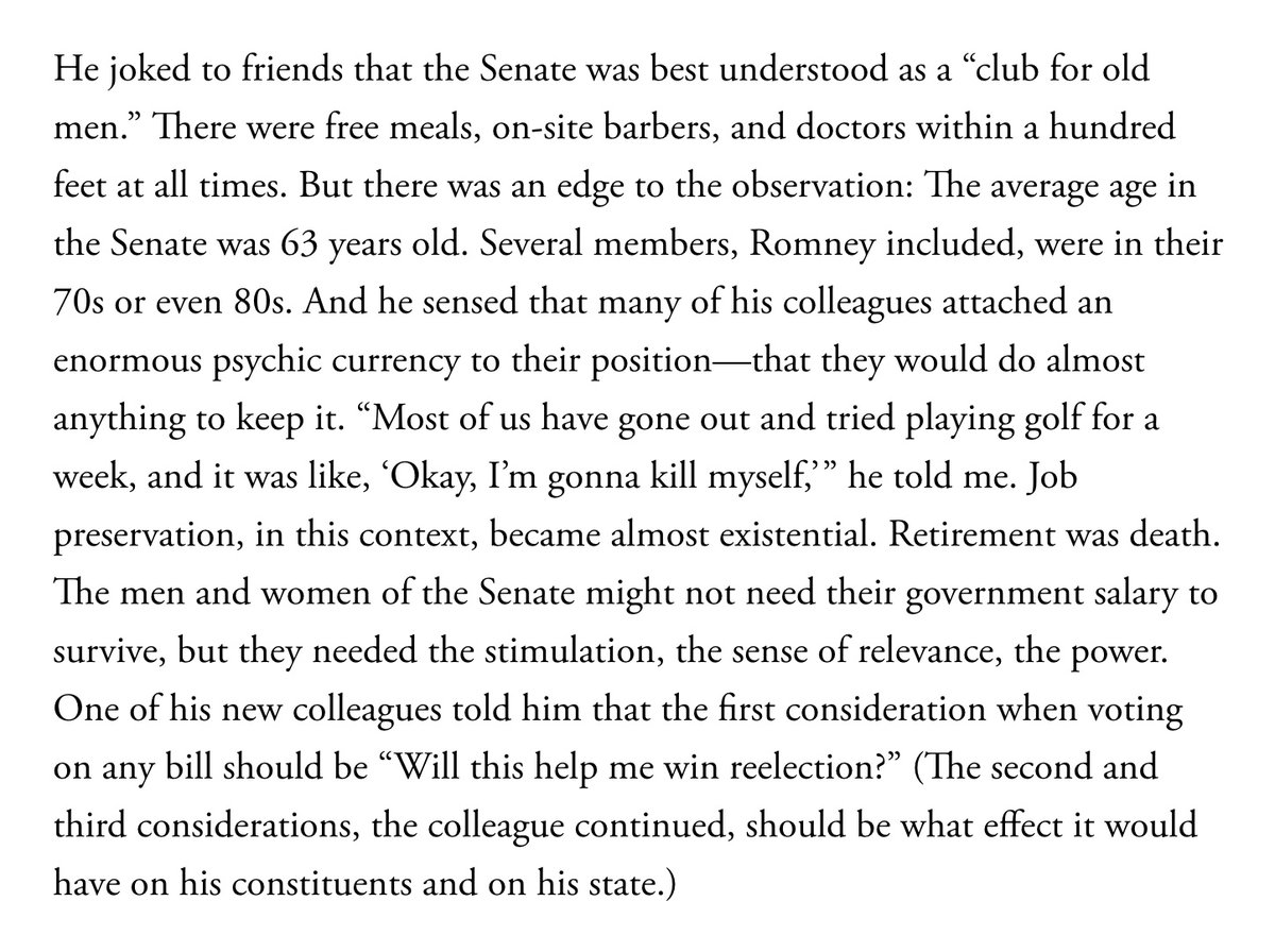I feel like I understand the strangeness of the U.S. Senate now. This single paragraph explains it. I don't feel so crazy anymore. Thank you. theatlantic.com/magazine/archi…