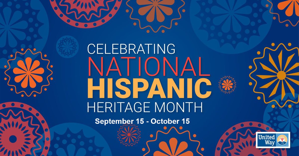 We join our friends who celebrate this month and thank you for your support of United Way of Forsyth County. #HispanicHeritageMonth #ForsythCountyGA #LiveUnited