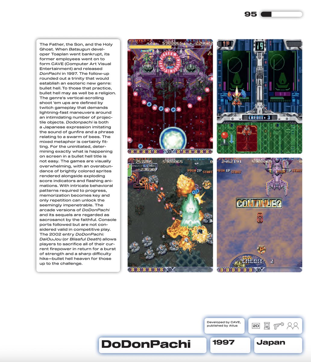 interdotstudio's tweet image. 🟦🟨🔴🟩 four more

#wipEout #dancedancerevolution #bloodborne #dodonpachi

phaidon.com/promo/game-cha…