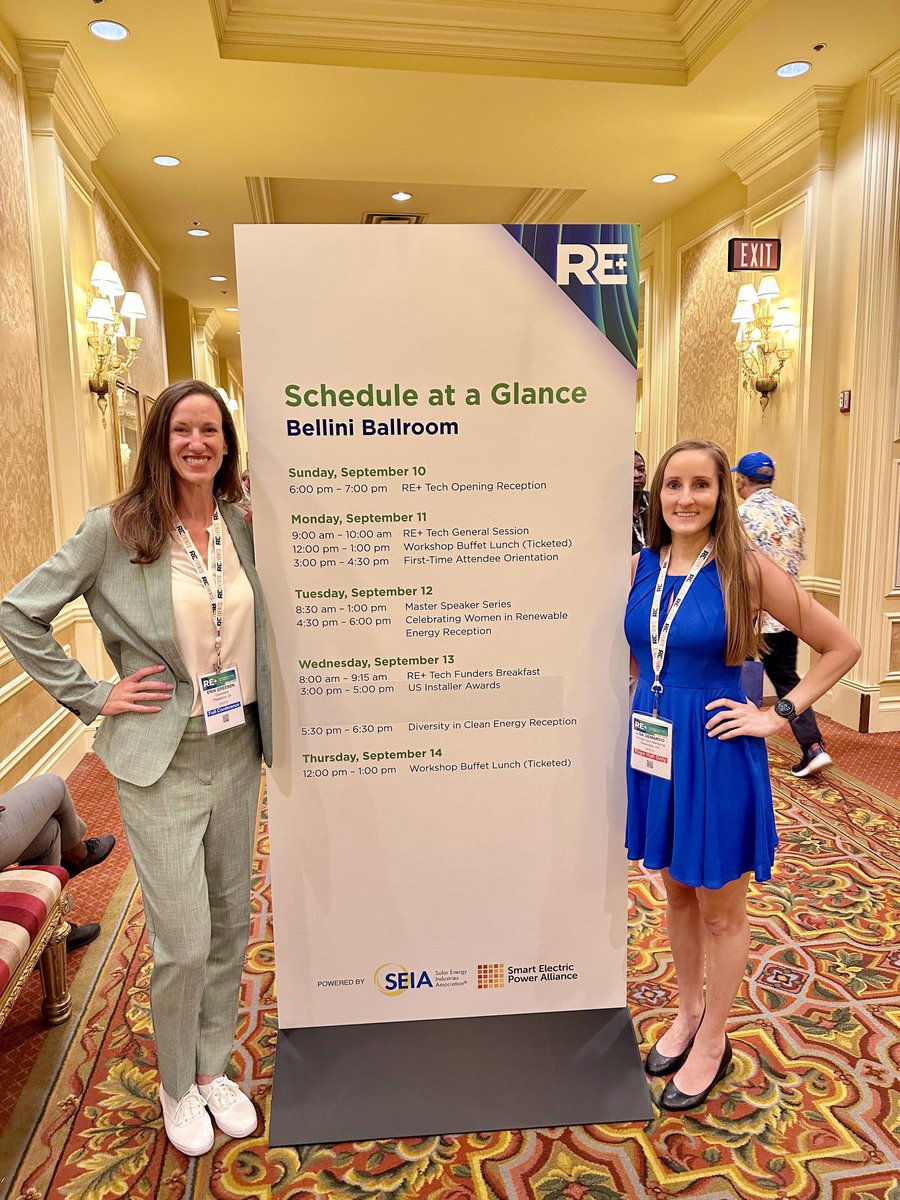 LisaLDeMarco's tweet photo. And that’s a wrap! Thank you @SEIA, @SEPAPower, @SPIConvention, @WomenCleantech &amp; @WRISEnergy, for a successful #REPlus23. I can’t wait to see everyone again in Anaheim next year! #cleanenergy #cleantech #climatetech #solarpower #energytwitter #renewables #renewableenergy https://t.co/a2UoyGQF5x