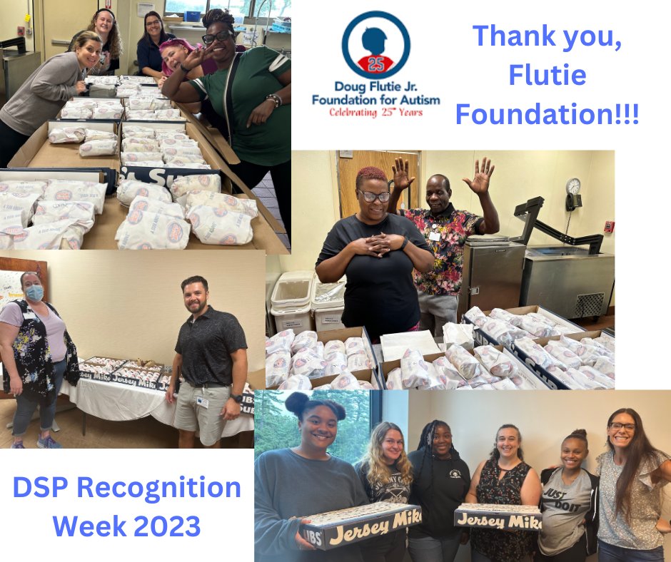 Thank you @FlutieFoundation for supplying over 300 subs to our Direct Support Professionals for lunch yesterday! #DSPRW2023 #FlutieFoundation