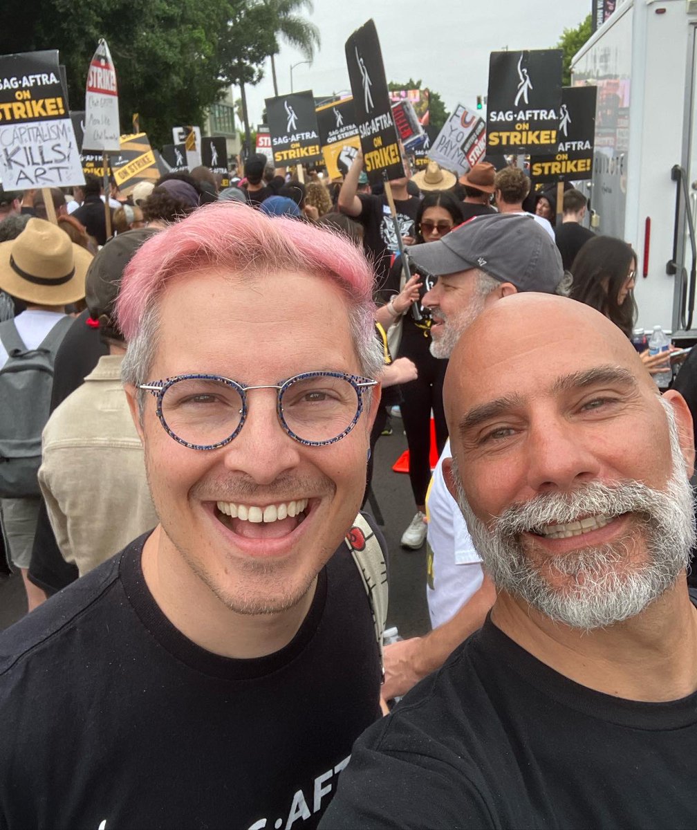 What a great day it was walking with people from our union <a href="/sagaftra/">SAG-AFTRA</a> and <a href="/IATSE/">IATSE // #IASolidarity</a> <a href="/WGAWest/">Writers Guild of America West</a> incredible day. Thanks @jpkarliak <a href="/BluesBoySteve/">Steve Pierson</a> #SAGAFTRAstrike #UnionStrong