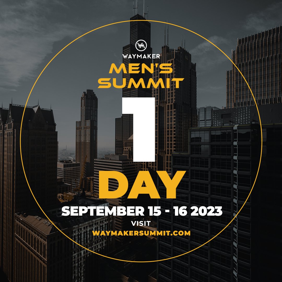 24 hours. That's it and that's all fellas.

Doors open tomorrow at noon.

#Waymaker
