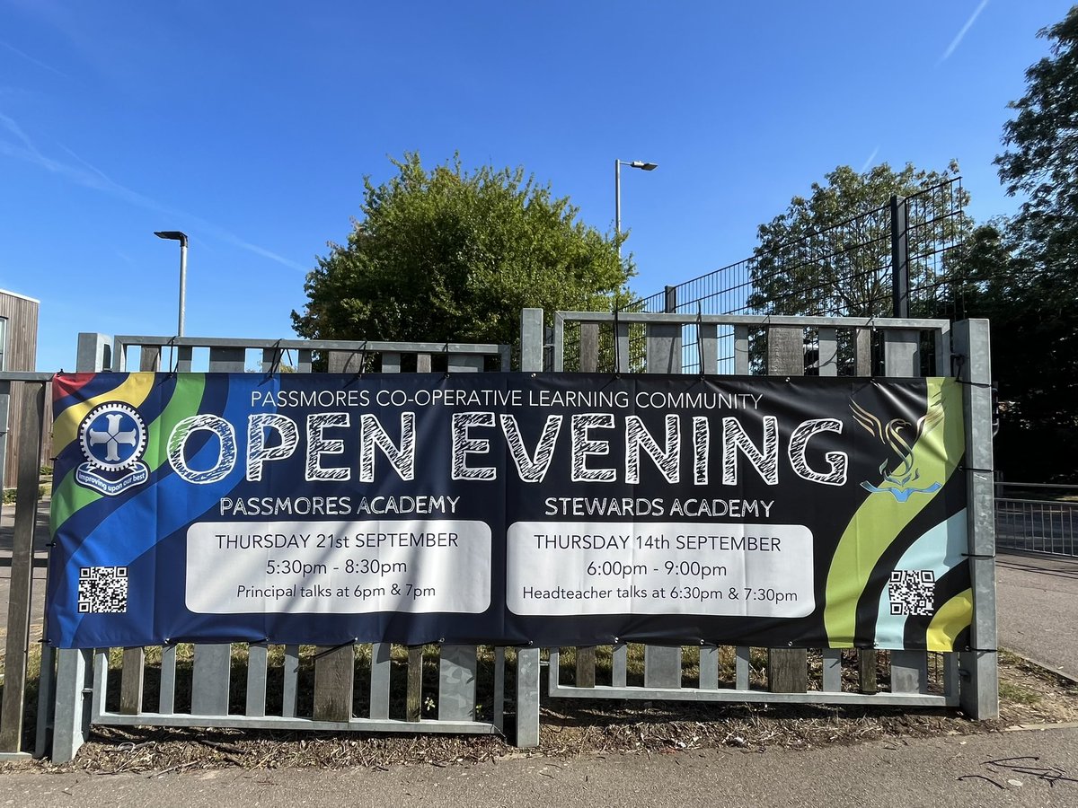 PCLC Open Evening Season is upon us! Tonight why not head over to <a href="/StewardsAcademy/">Stewards Academy</a> for their open evening till 9pm tonight!