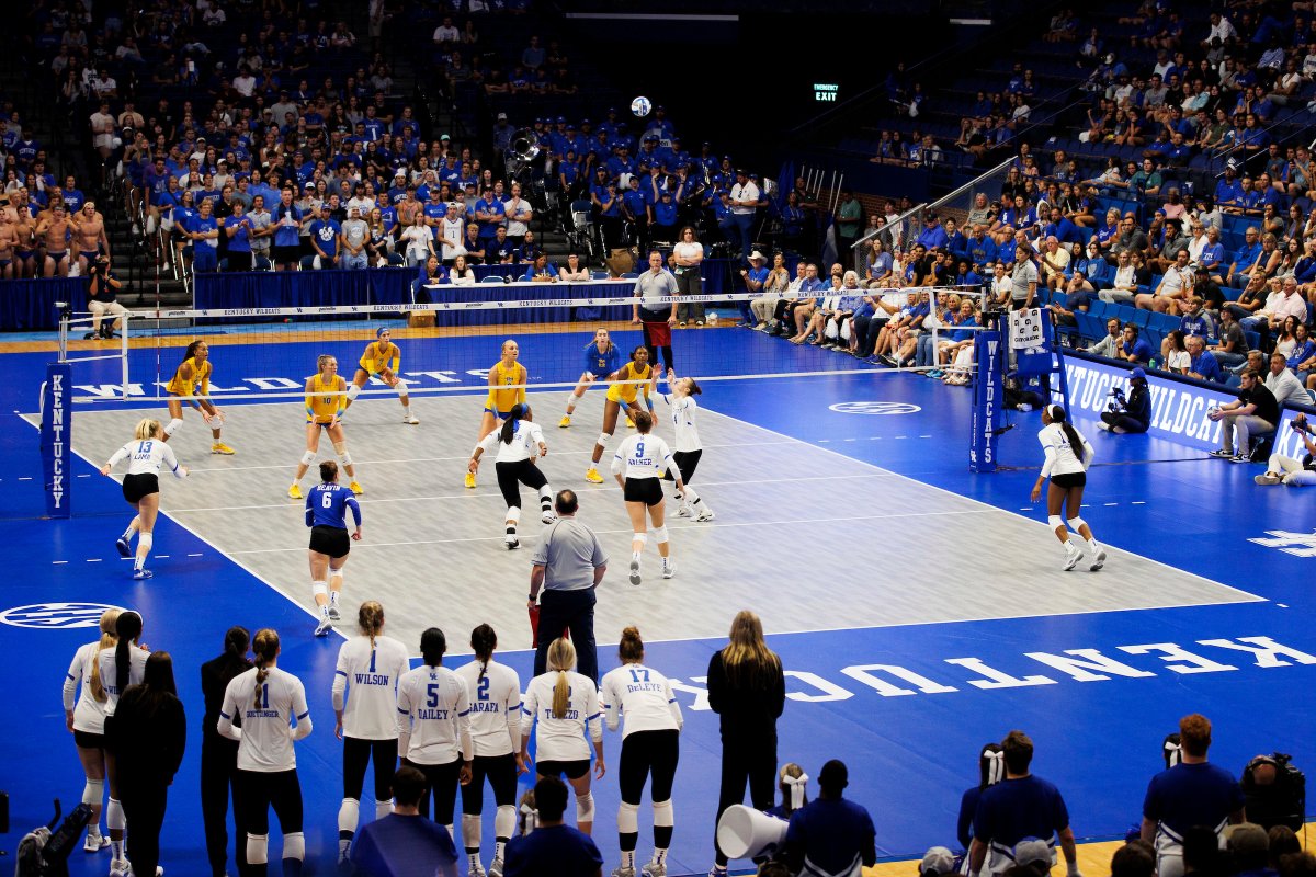 Kentucky's match vs. Tennessee on Sunday, Sept. 24 has been upgraded from ESPN2 to ESPN. 

The match time remains 3 p.m. ET at <a href="/Rupp_Arena/">Rupp Arena</a> 

Tickets: bit.ly/48eNhAK