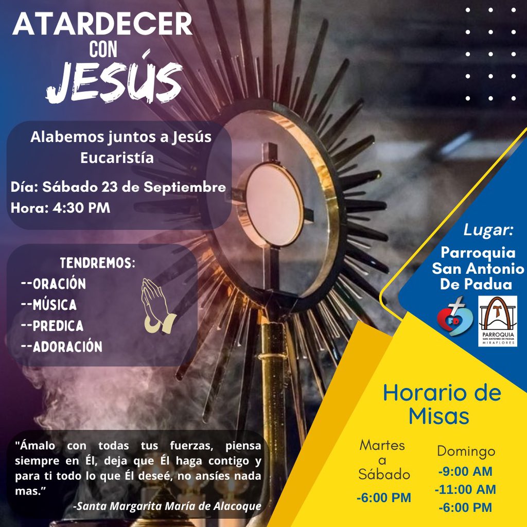 CCfuerzadedios's tweet image. Ven y compartamos una tarde maravillosa junto a Jesús Eucaristía!❤️💙
.
.
#ccfd #evangelizandocongranpoder #eucaristia #catolicos