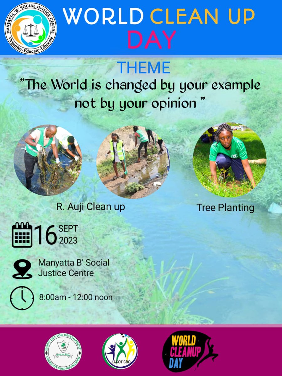 #WorldCleanUpDay
Happy to join other grassroot organizations for this noble cause!