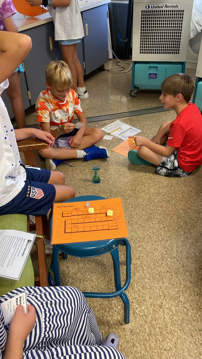 4th Grade Students using Reveal Math games to reinforce place value skills. <a href="/WindsorFarmES/">Windsor Farm</a> #belonggrowsucceed