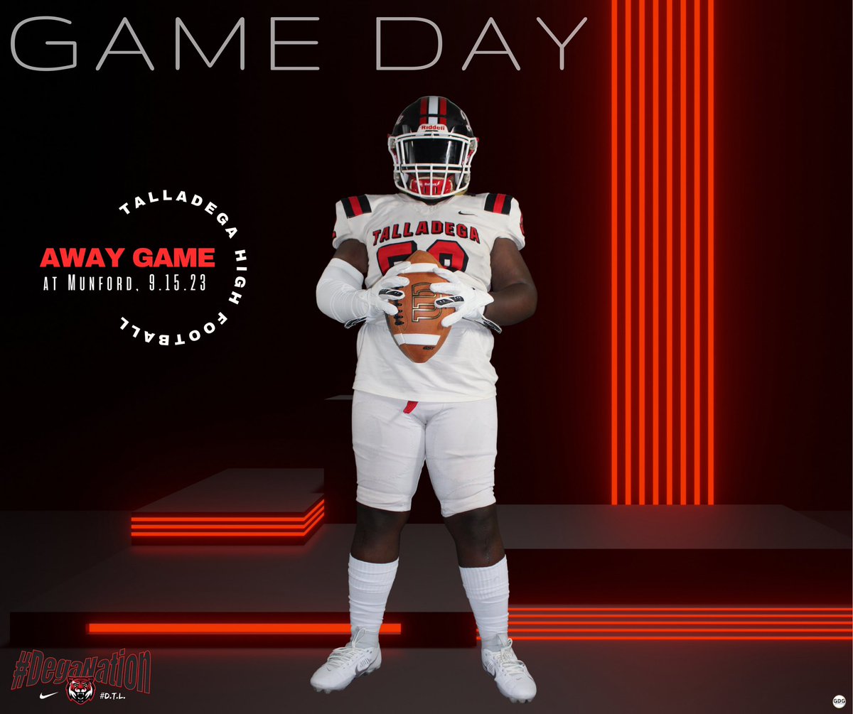 DEGATIGERSFBALL's tweet photo. Game Day tomorrow at Munford High School (7:00 PM) , come support the Tigers as we take on the Munford Lions‼️‼️‼️ #DTL #DegaNation https://t.co/3xWvF5LmkW